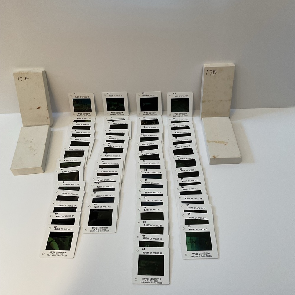 Full Set Of 55 Apollo 17 Mission 35 mm color Slides - Movie Newsreels
Company